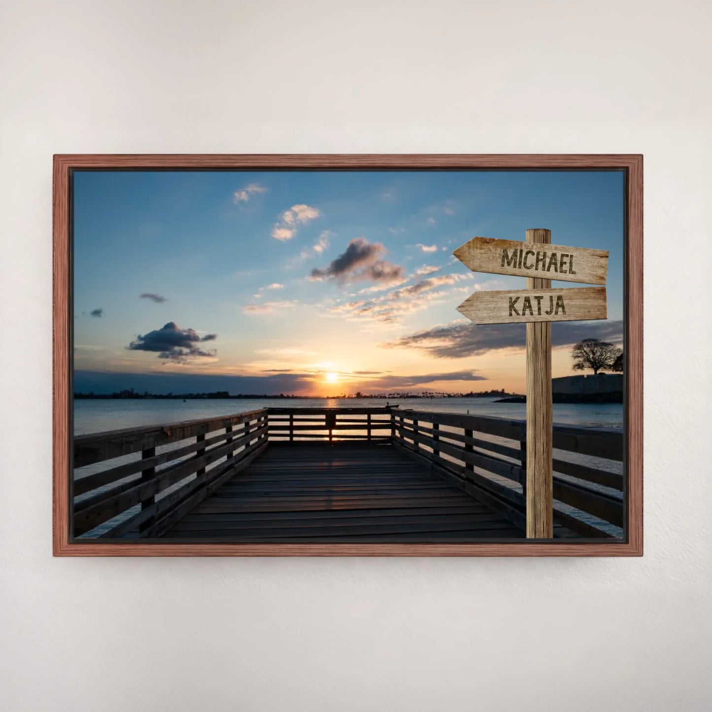 Personalized canvas "pier"
