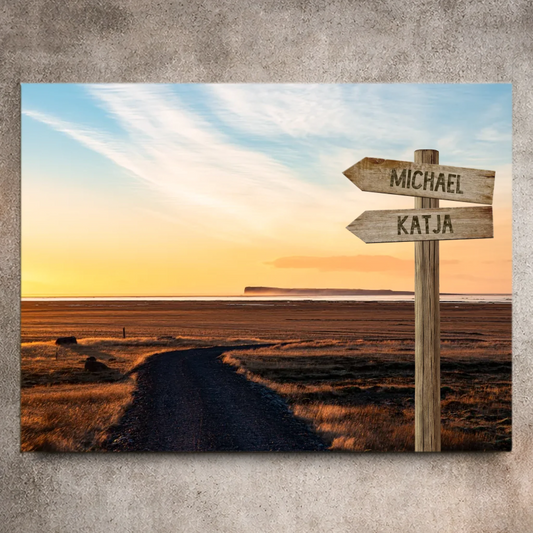 Personalisierte Leinwand "Sonnenuntergang" - Vechteshop