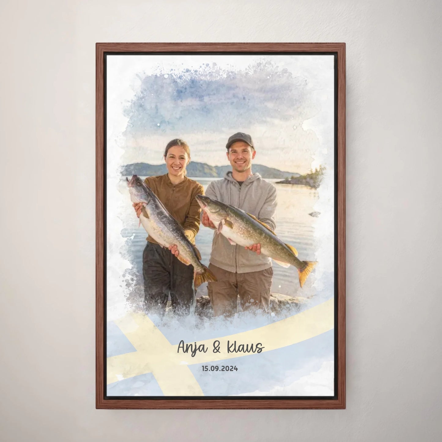 Personalized canvas - Fishing Sweden