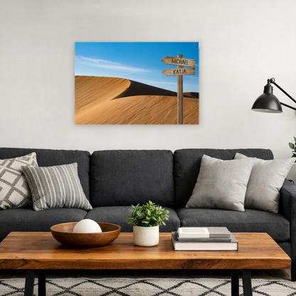 Personalisierte Leinwand "Wüste" - Vechteshop