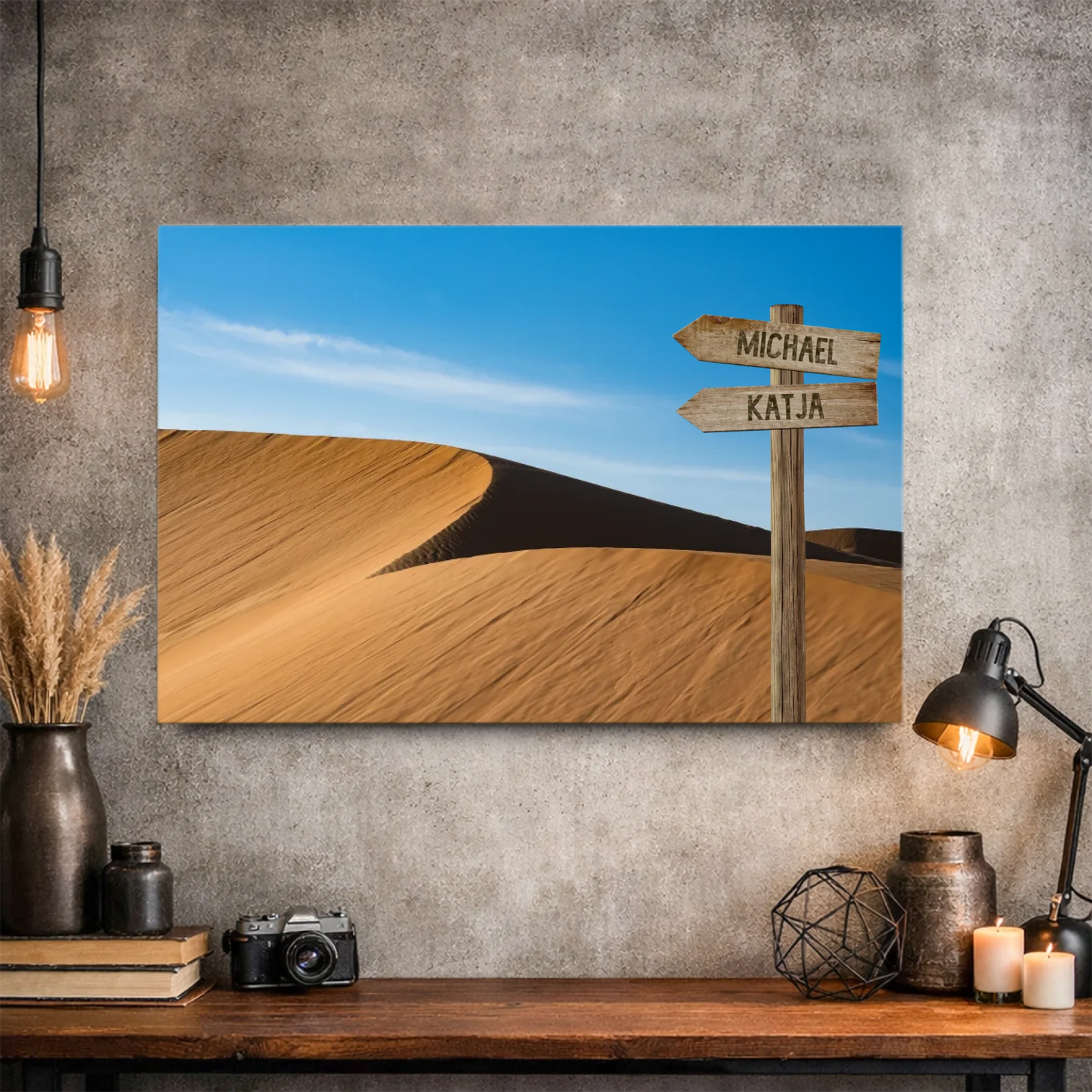 Personalisierte Leinwand "Wüste" - Vechteshop