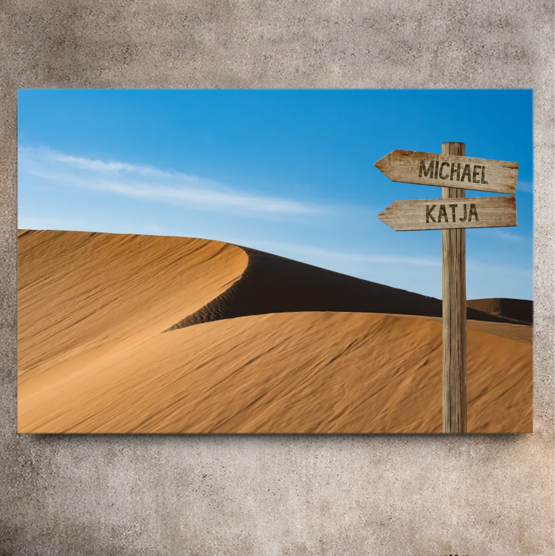 Personalisierte Leinwand "Wüste" - Vechteshop