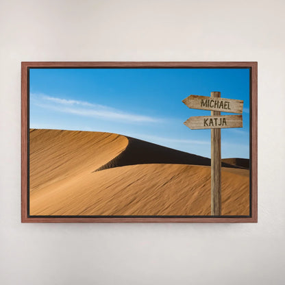 Personalisierte Leinwand "Wüste" - Vechteshop