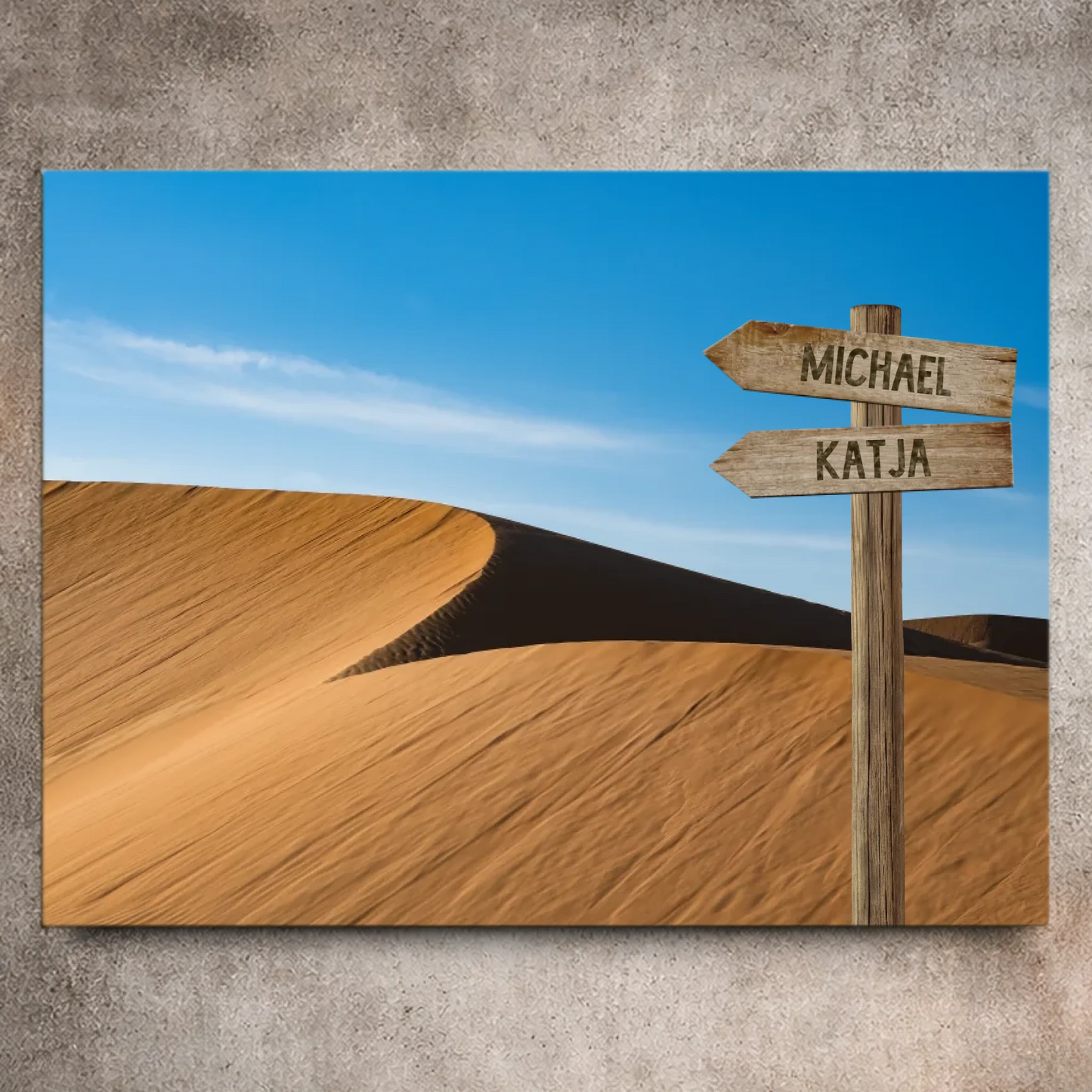Personalisierte Leinwand "Wüste" - Vechteshop