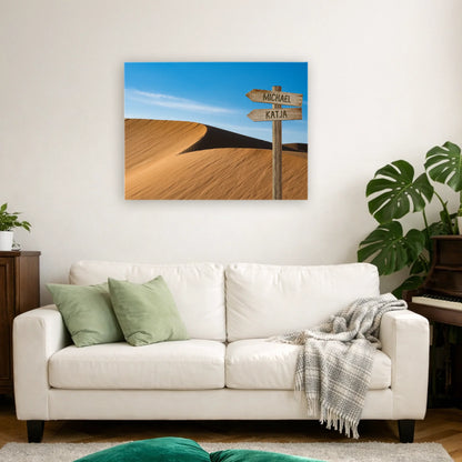 Personalisierte Leinwand "Wüste" - Vechteshop