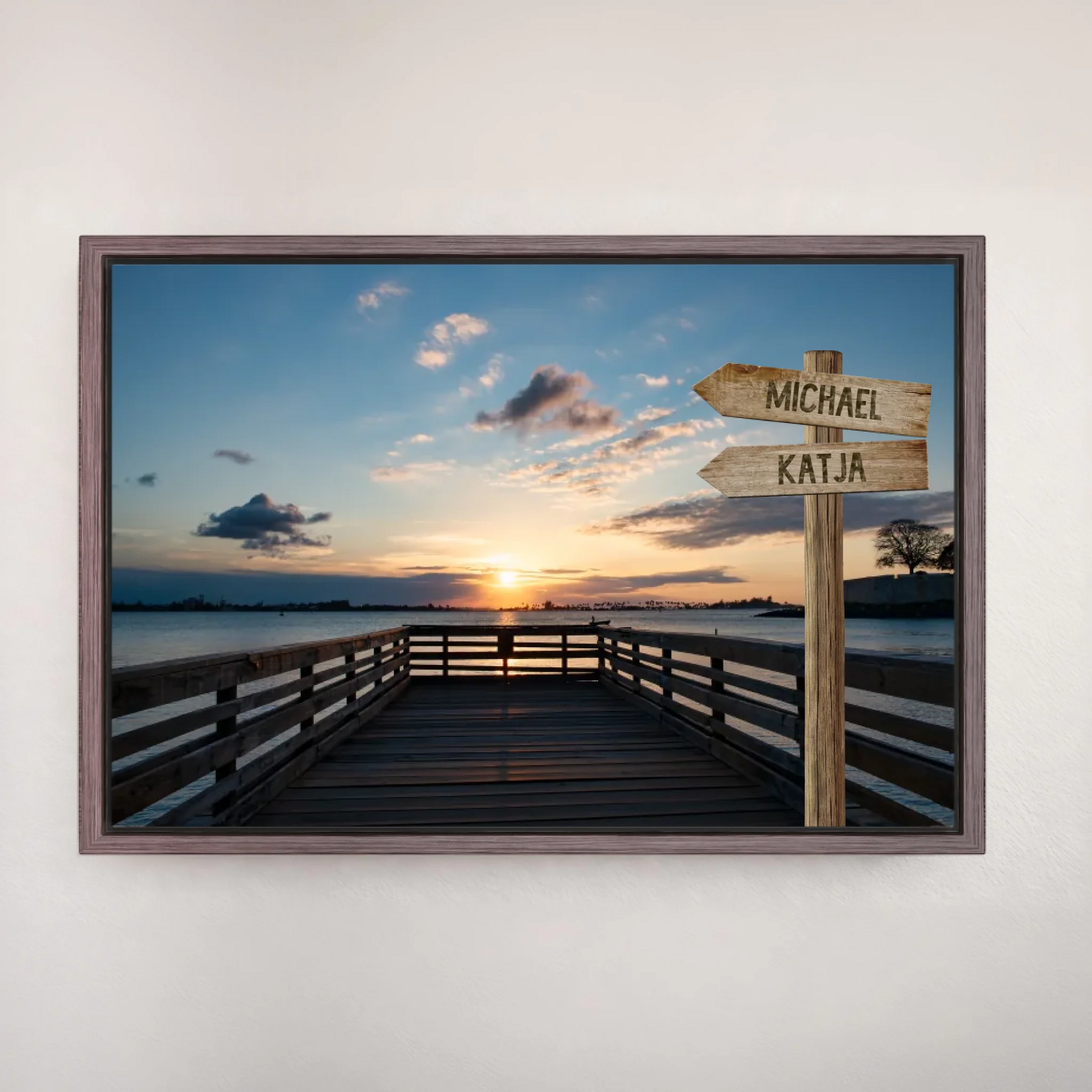 Personalisierte Leinwand "Steg" - Vechteshop