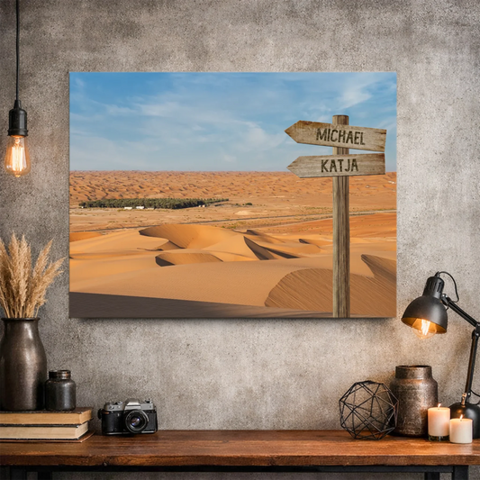 Personalisierte Leinwand "Oase" - Vechteshop