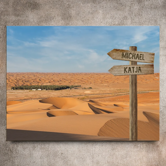Personalisierte Leinwand "Oase" - Vechteshop