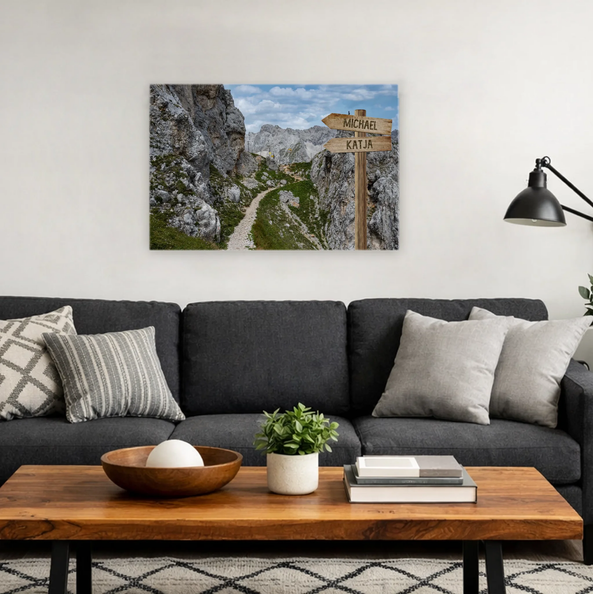 Personalisierte Leinwand "Grenzpfad" - Vechteshop