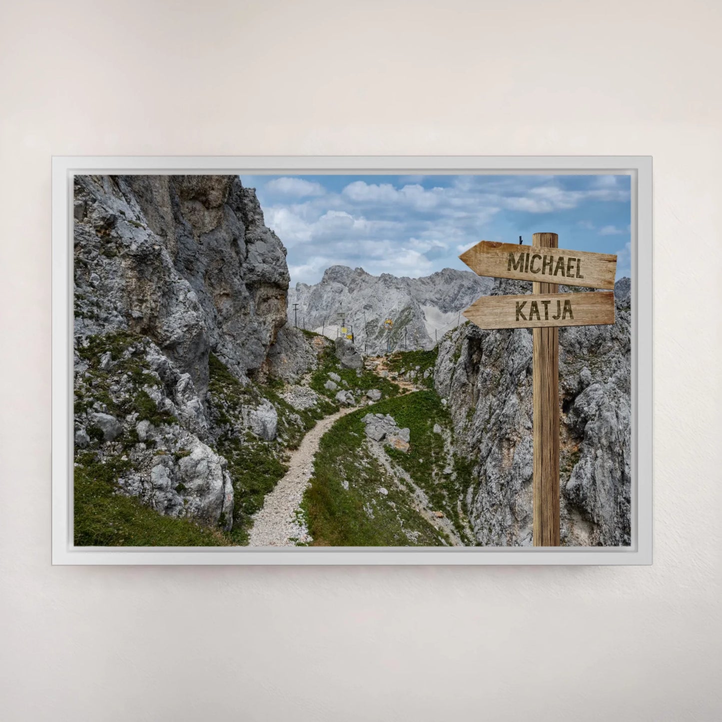 Personalized canvas "Border Path"