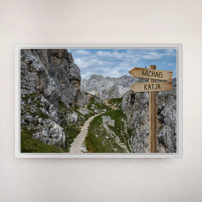 Personalized canvas "Border Path"