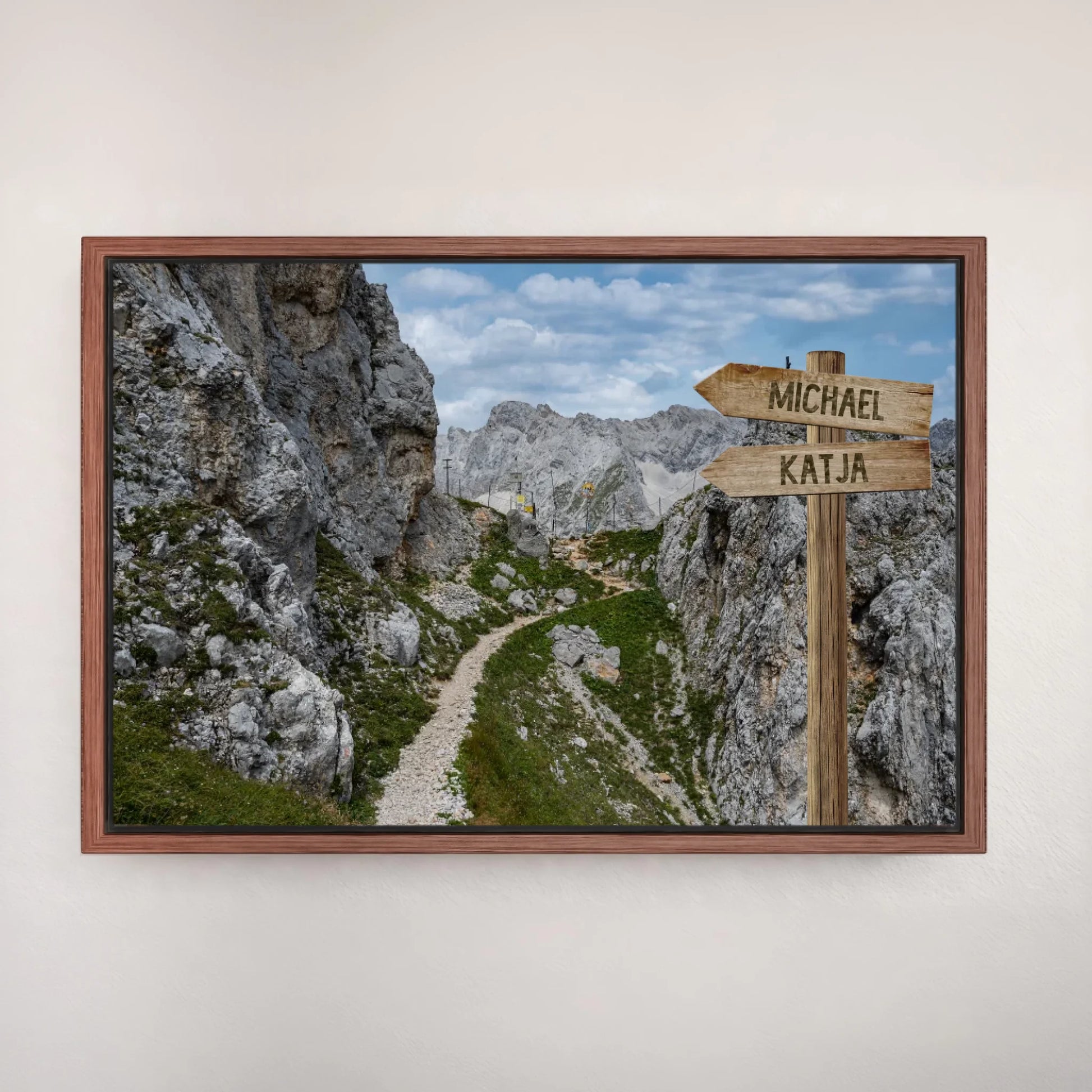 Personalisierte Leinwand "Grenzpfad" - Vechteshop