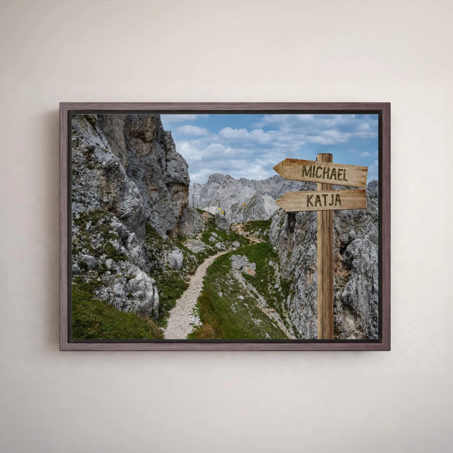 Personalized canvas "Border Path"