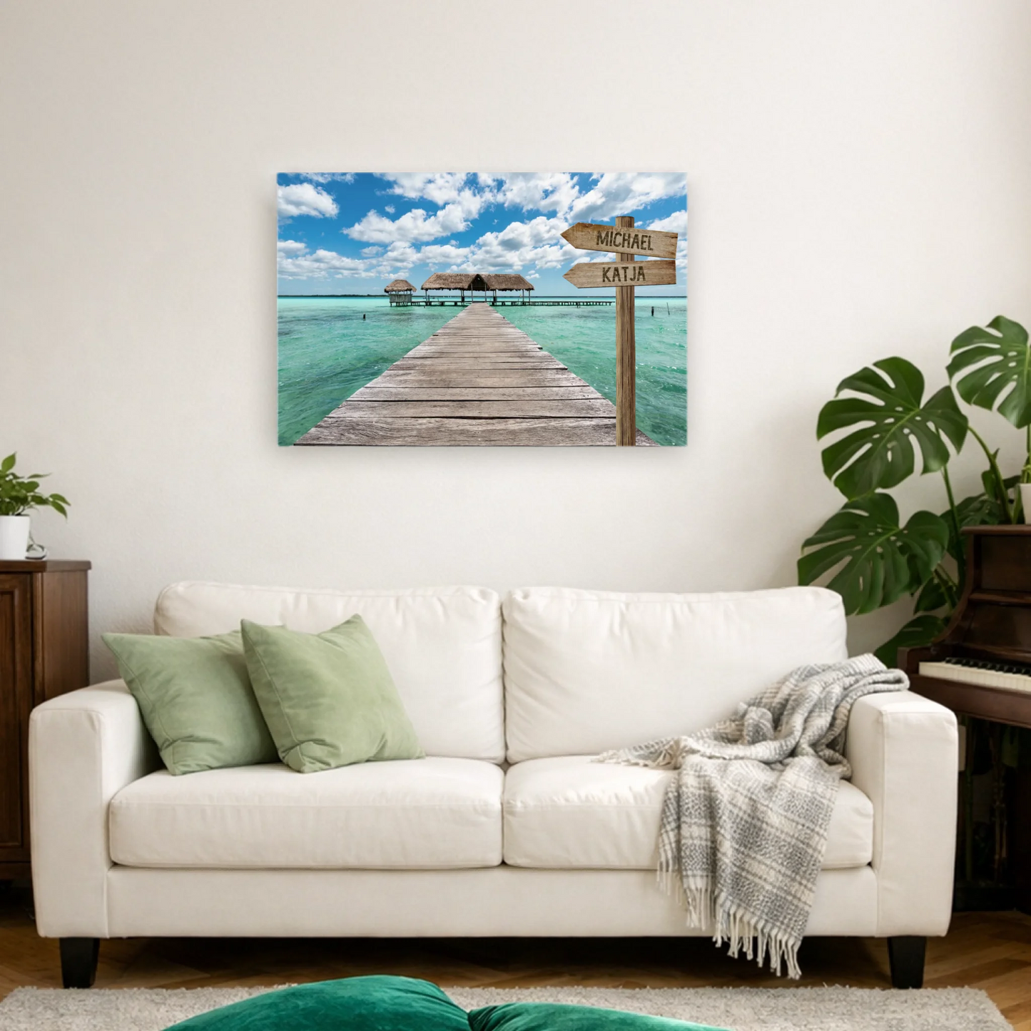 Personalisierte Leinwand "Bootsanleger" - Vechteshop
