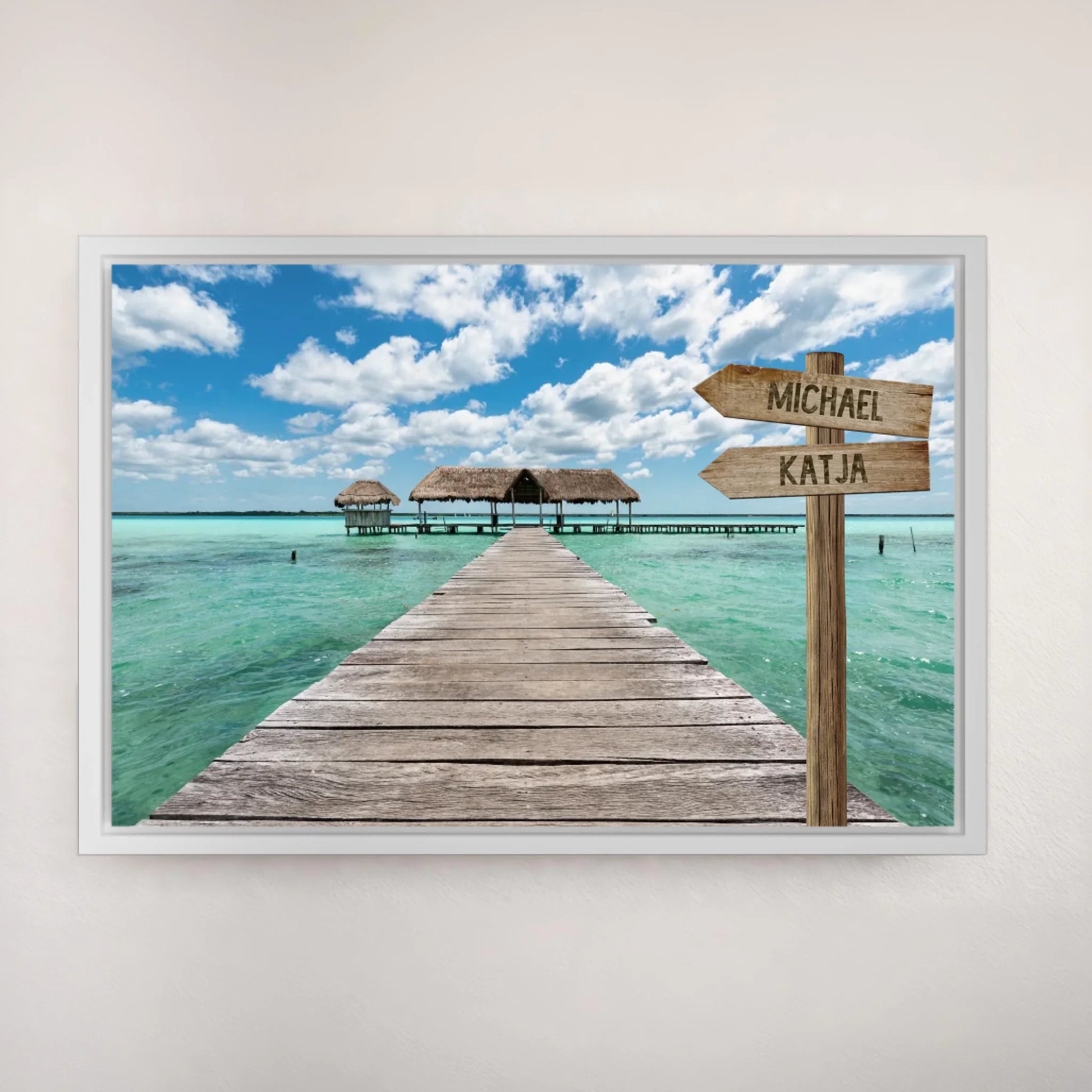 Personalisierte Leinwand "Bootsanleger" - Vechteshop