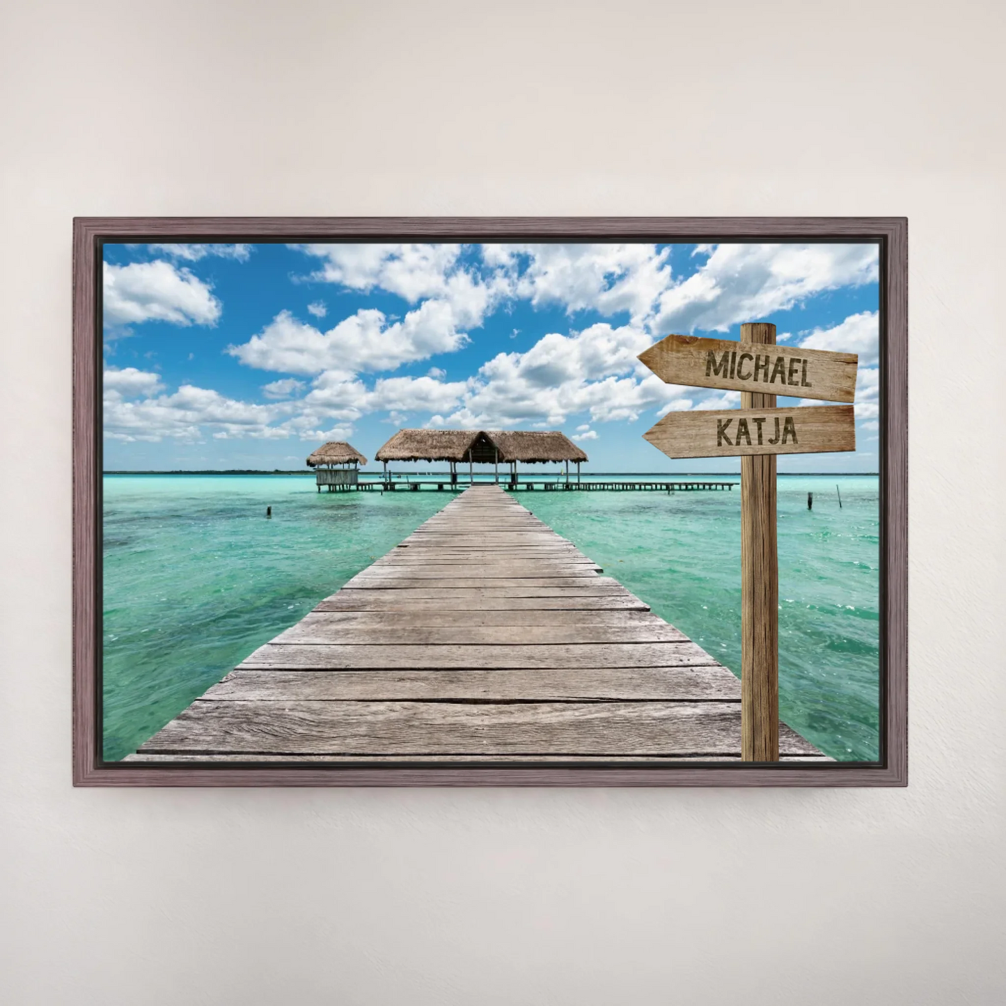 Personalisierte Leinwand "Bootsanleger" - Vechteshop