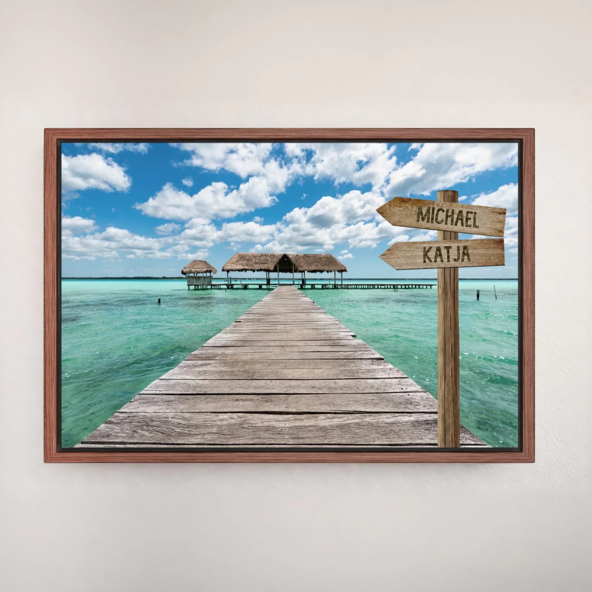 Personalisierte Leinwand "Bootsanleger" - Vechteshop