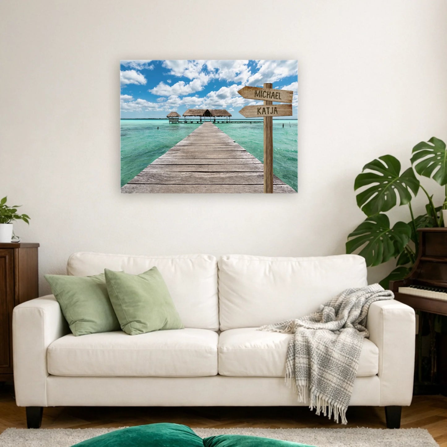 Personalisierte Leinwand "Bootsanleger" - Vechteshop
