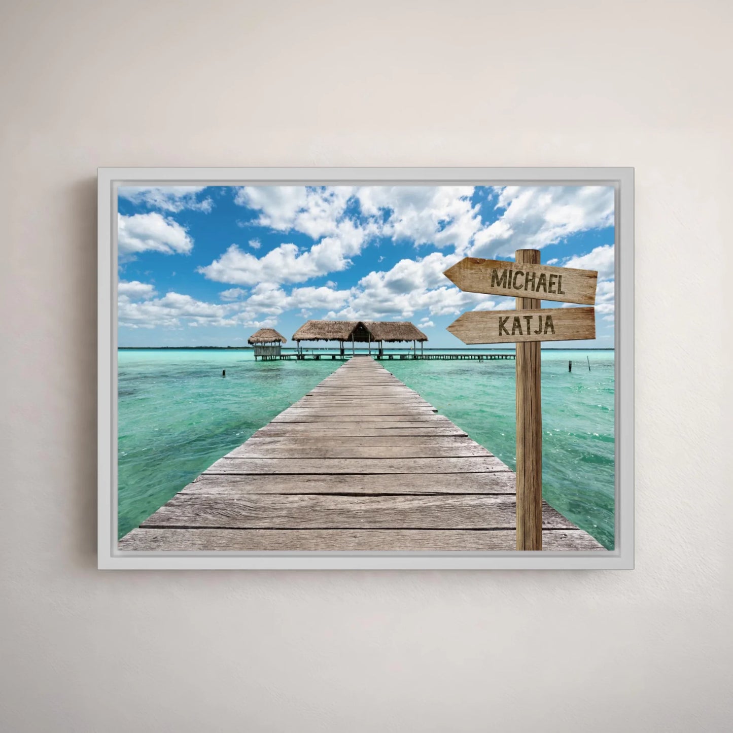 Personalisierte Leinwand "Bootsanleger" - Vechteshop