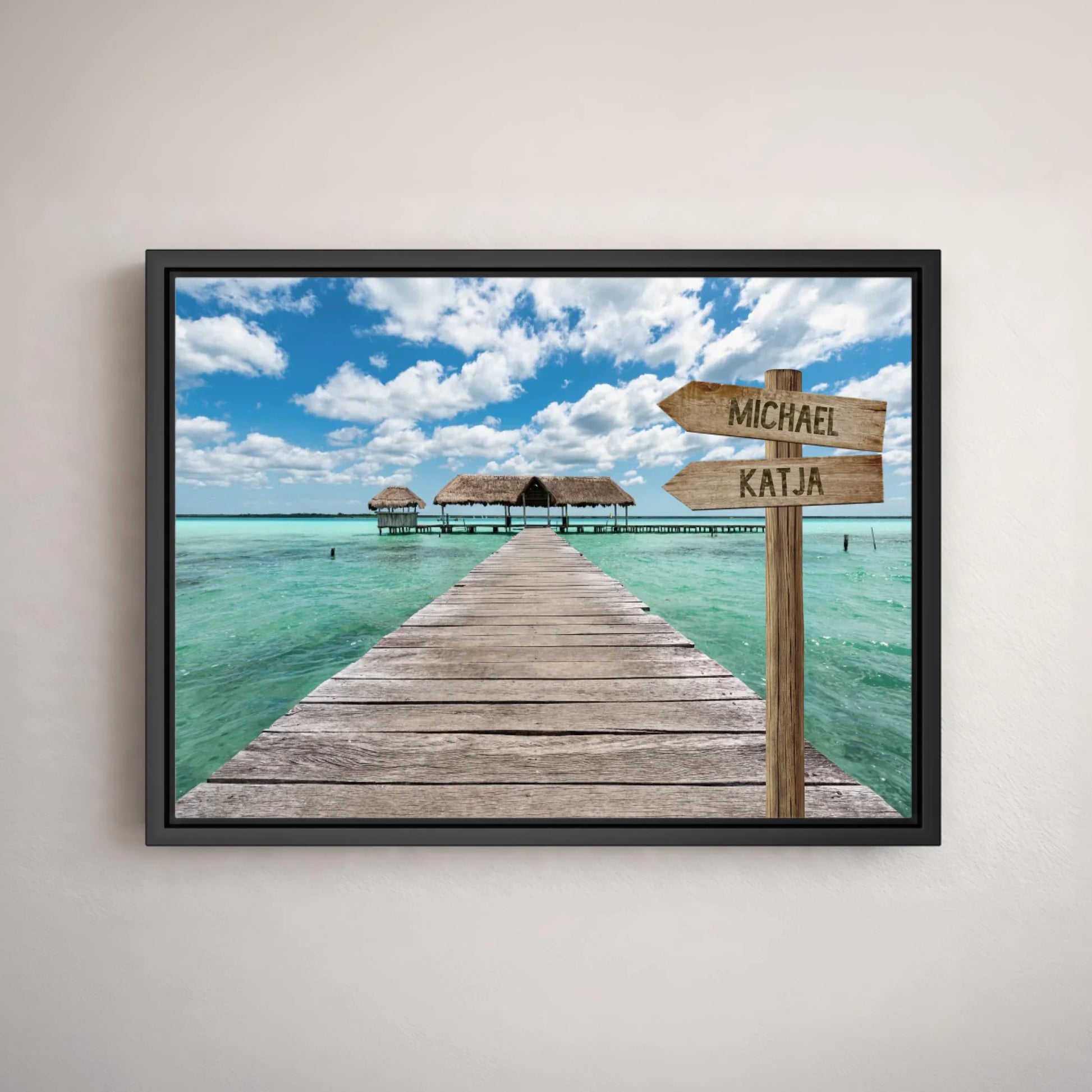 Personalisierte Leinwand "Bootsanleger" - Vechteshop