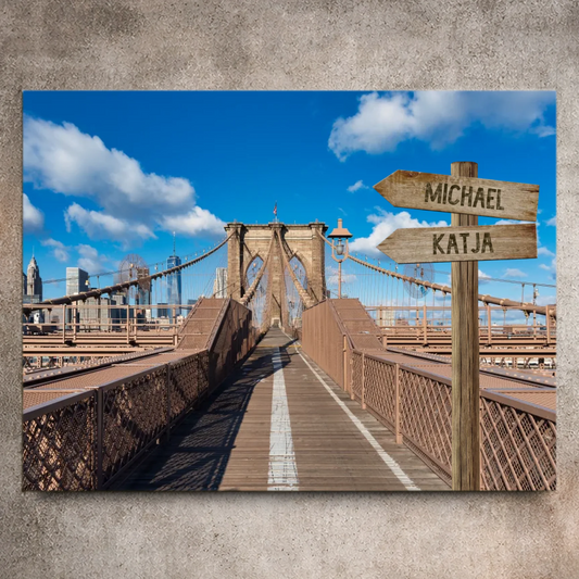 Personalisierte Leinwand "Big City" - Vechteshop