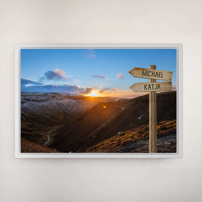 Personalized canvas "Path into the Valley"