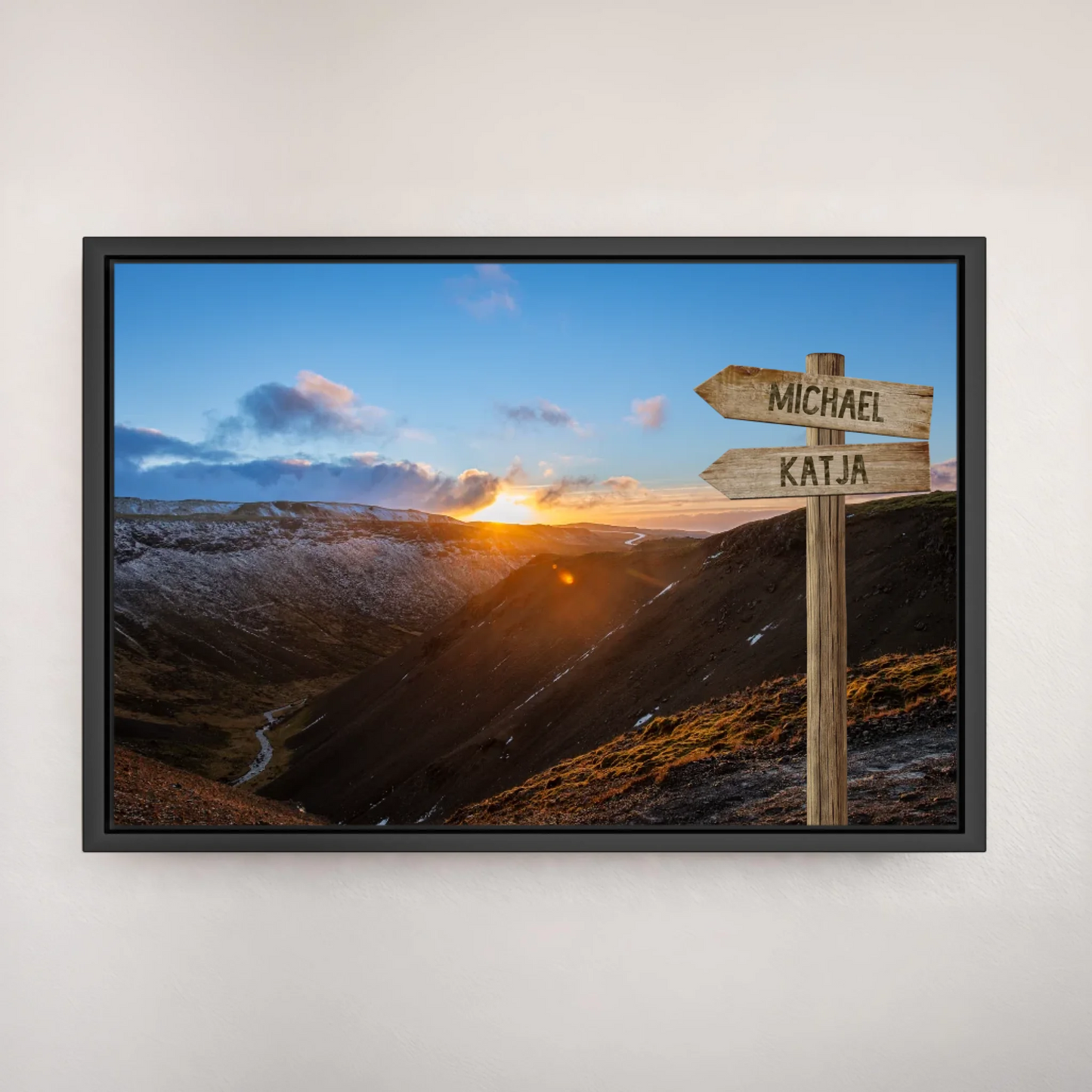 Personalized canvas "Path into the Valley"