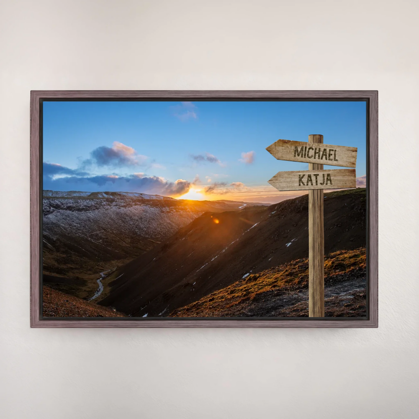 Personalized canvas "Path into the Valley"