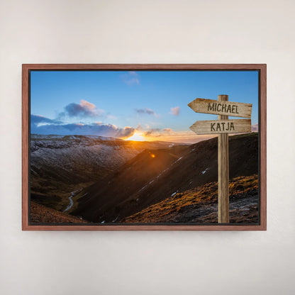 Personalized canvas "Path into the Valley"