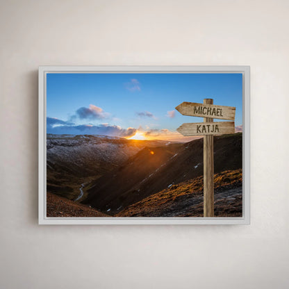Personalized canvas "Path into the Valley"
