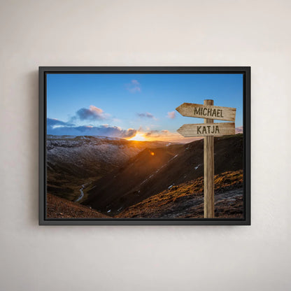 Personalized canvas "Path into the Valley"