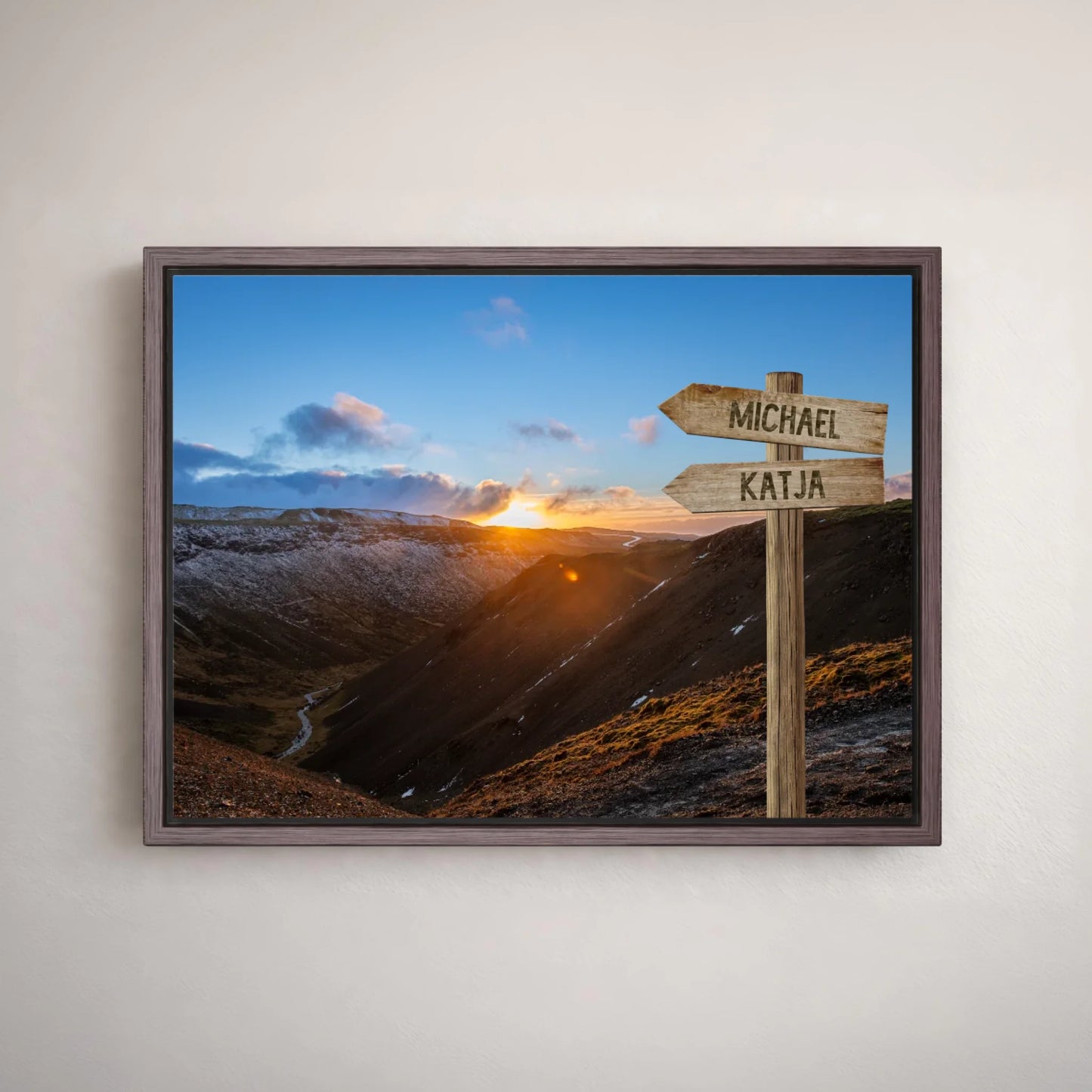 Personalized canvas "Path into the Valley"