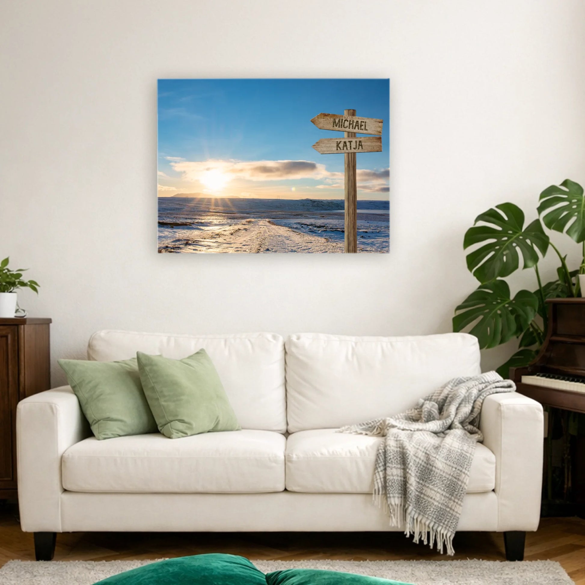 Personalisierte Leinwand "Eisweg" - Vechteshop