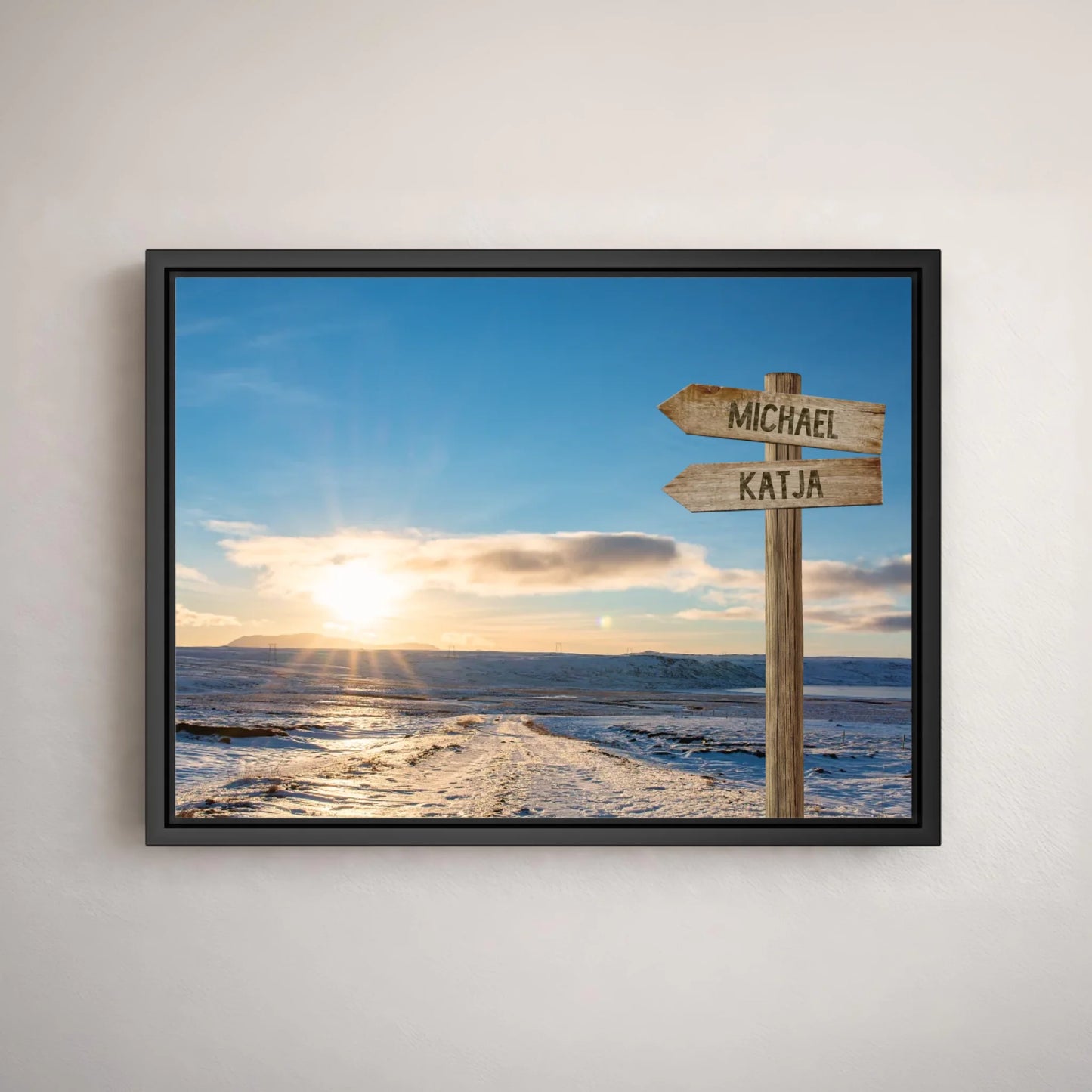 Personalisierte Leinwand "Eisweg" - Vechteshop