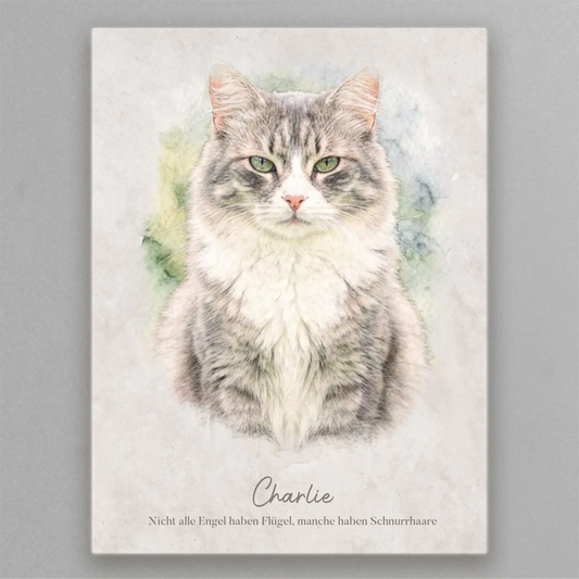 Personalisierte Leinwand - Deine Katze als Kunstwerk - Vechteshop