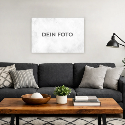 Hochwertiges Leinwandbild mit personalisiertem Foto, querformat, ideal für individuelle Wanddekorationen