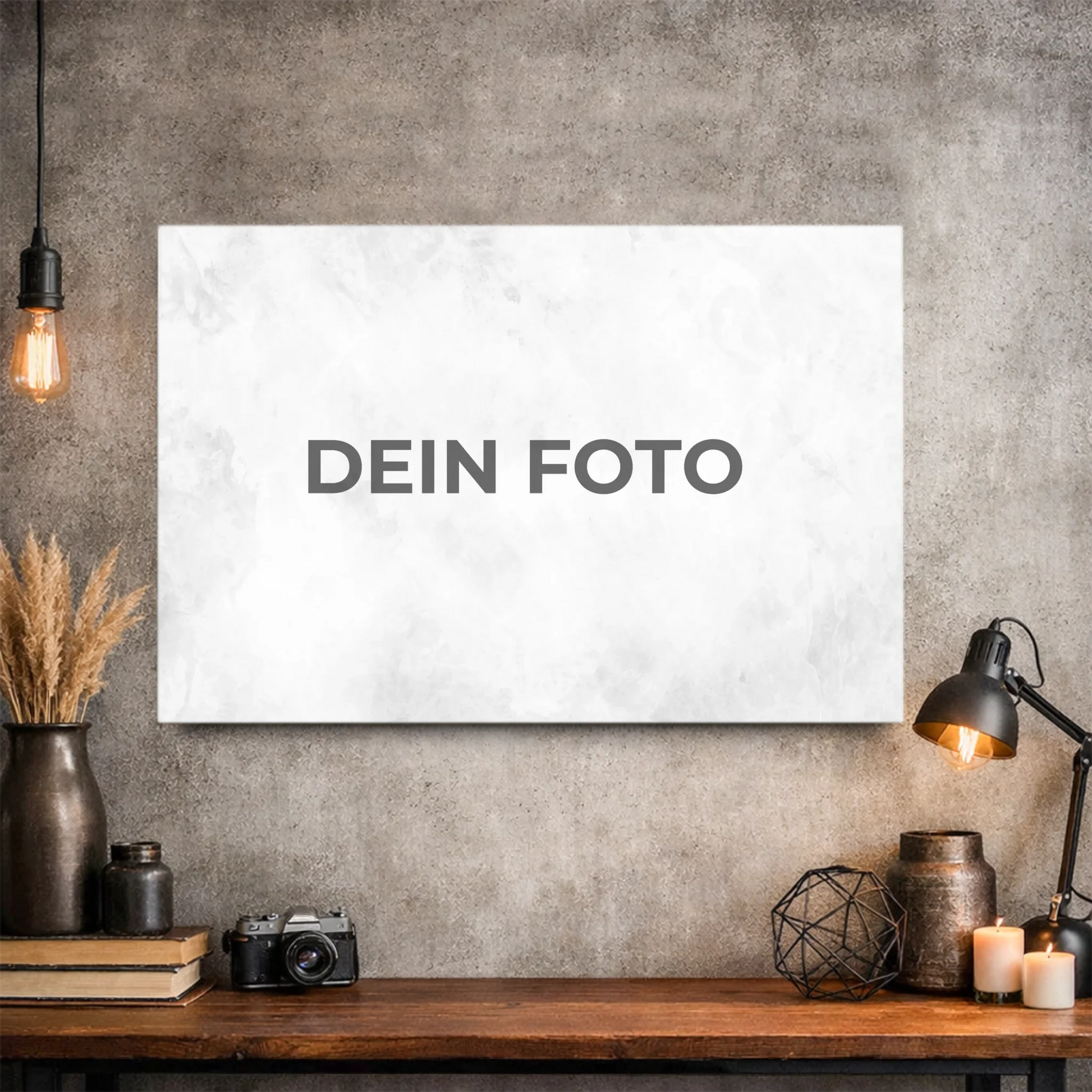 Hochwertiges Leinwandbild mit personalisiertem Foto, querformat, ideal für individuelle Wanddekorationen