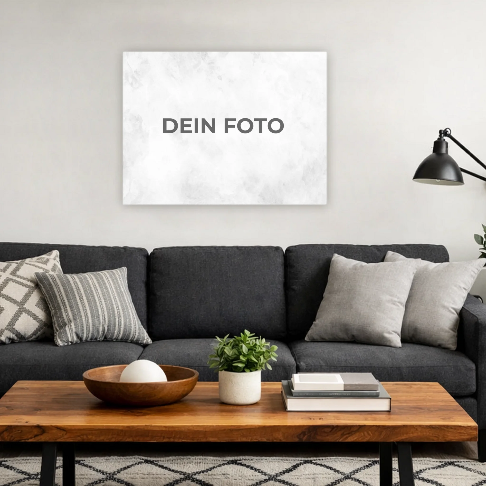 Hochwertiges Leinwandbild mit personalisiertem Foto, querformat, ideal für individuelle Wanddekorationen