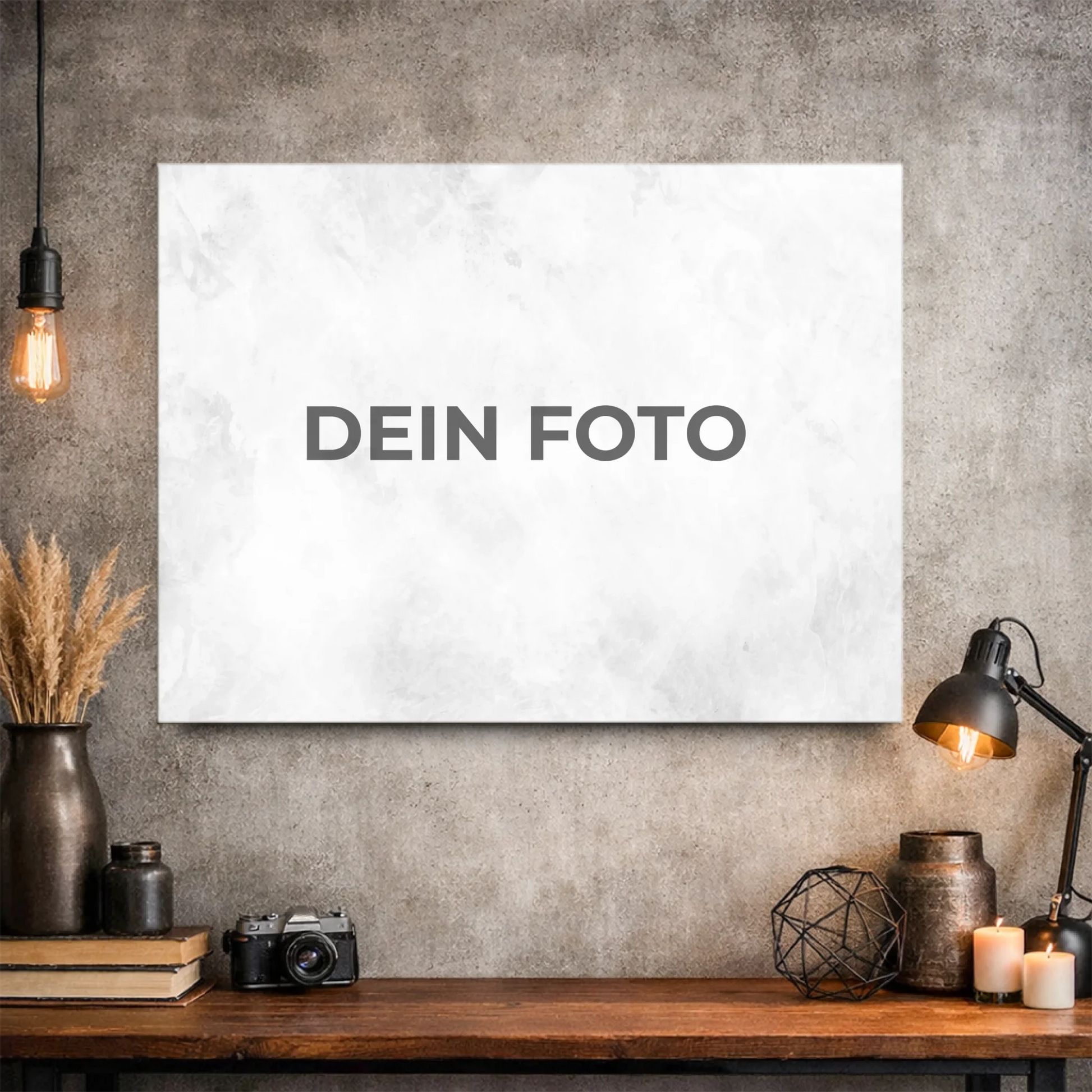 Hochwertiges Leinwandbild mit personalisiertem Foto, querformat, ideal für individuelle Wanddekorationen