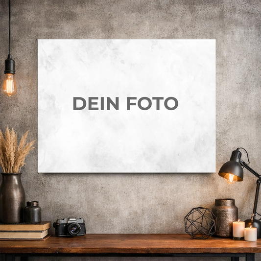 Hochwertiges Leinwandbild mit personalisiertem Foto, querformat, ideal für individuelle Wanddekorationen