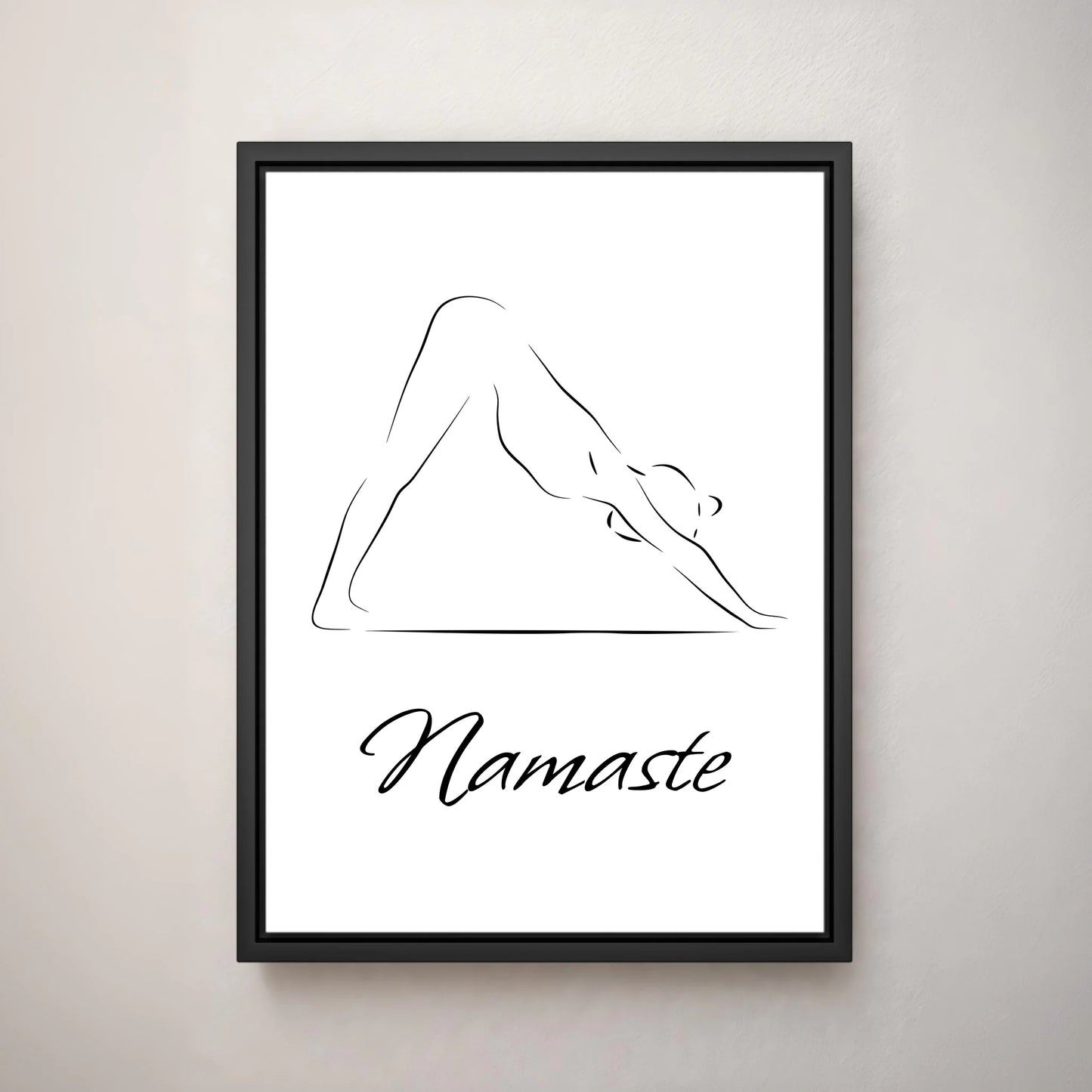 Deine Leinwand - Yogapose (Hochformat)