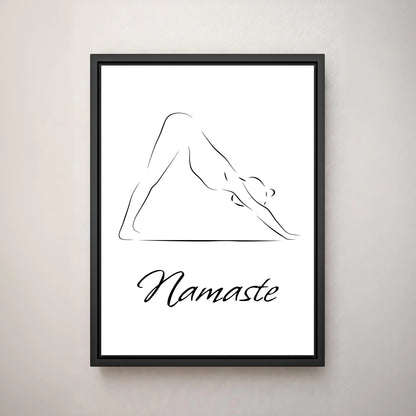 Deine Leinwand - Yogapose (Hochformat)