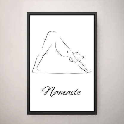 Deine Leinwand - Yogapose (Hochformat)