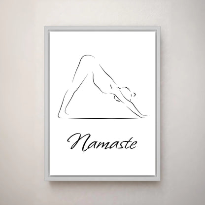 Deine Leinwand - Yogapose (Hochformat)