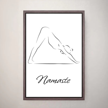 Deine Leinwand - Yogapose (Hochformat)