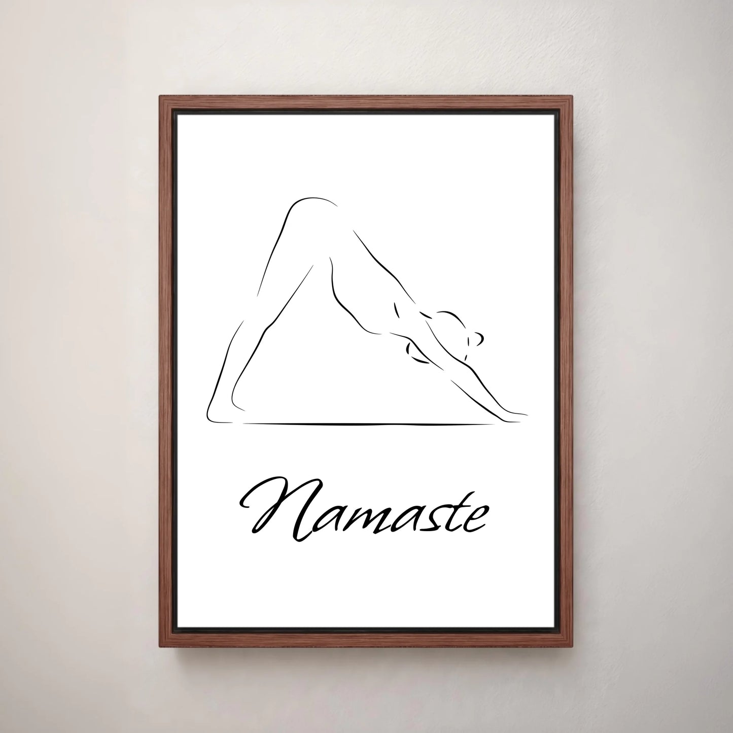 Deine Leinwand - Yogapose (Hochformat)