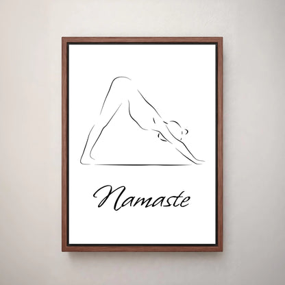 Deine Leinwand - Yogapose (Hochformat)