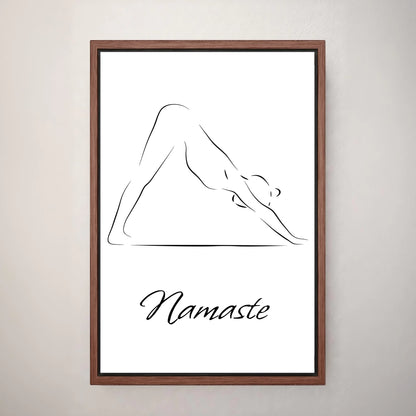 Deine Leinwand - Yogapose (Hochformat)