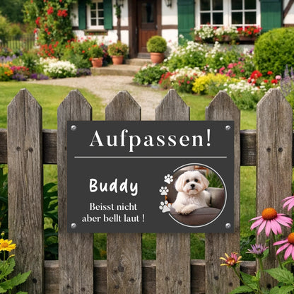 Schild Hund personalisierbar
