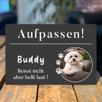Schild Hund personalisierbar